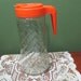 Vintage Tang Pitcher Quart Jar Retro Orange Lid