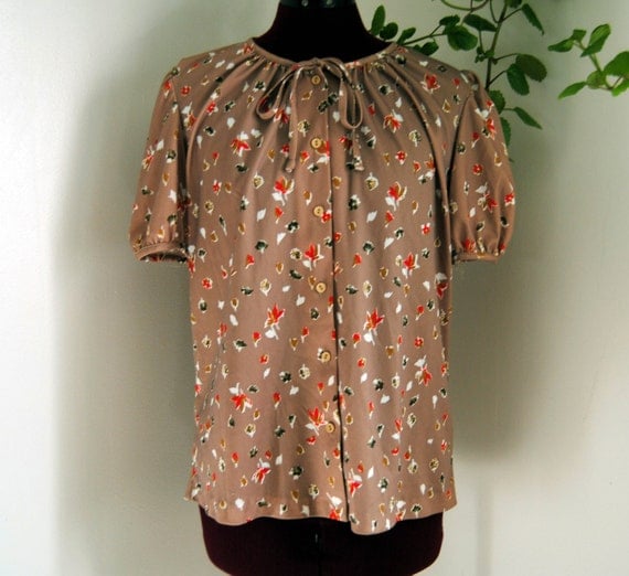 vintage polyester blouse