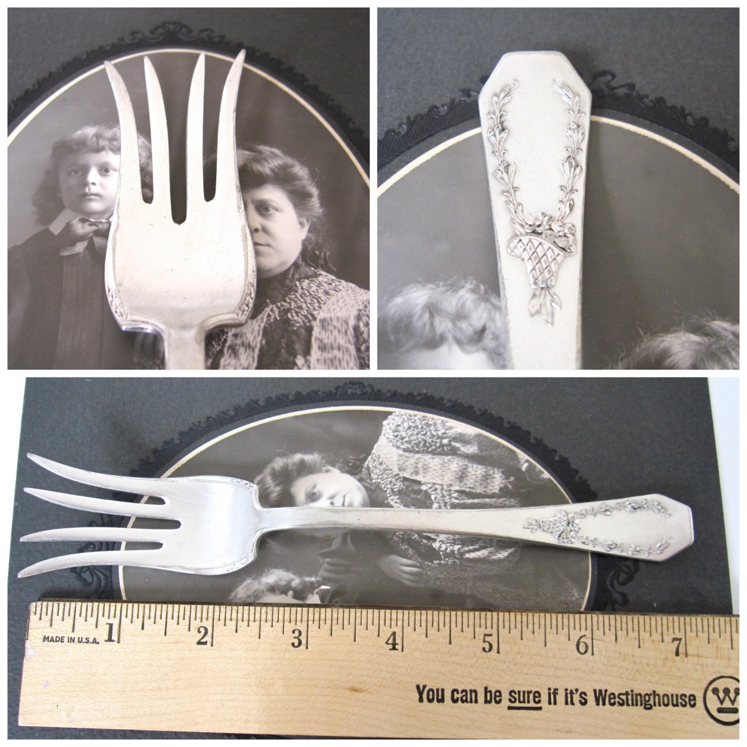 Antique Chipped Beef Fork Carolina 1914 by Holmes Edwards