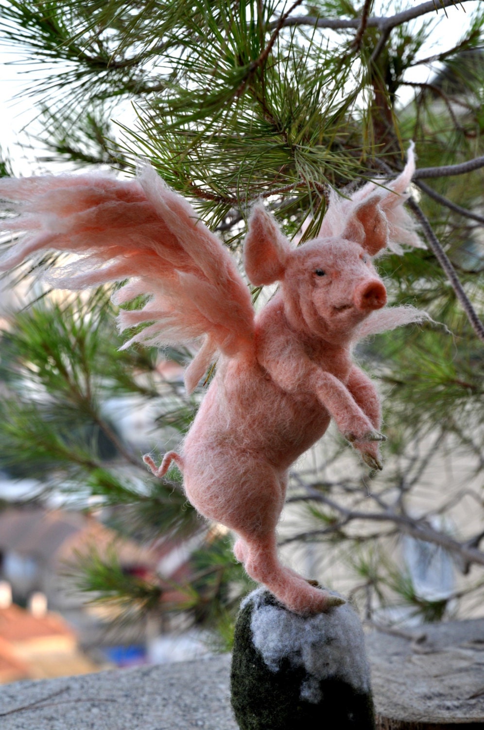 needle felted animal pigasus christmas tree topper made to needle felted animal pigasus christmas tree topper made to