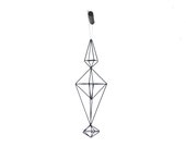 Himmeli No. 3 | Modern Hanging Mobile | Geometric Art Sculpture | Minimalist Home Decor