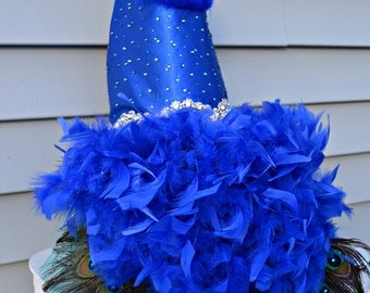 Dog Dress, Crystal Peacock Feather Harness