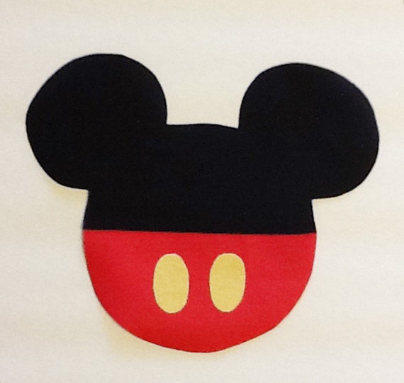 MICKEY MOUSE Fabric Applique Pattern Template by annieslittlehouse