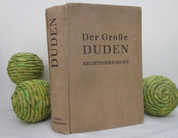  vintage  Der Grobe Duden  Der Grosse Duden  Rechtschreibung book