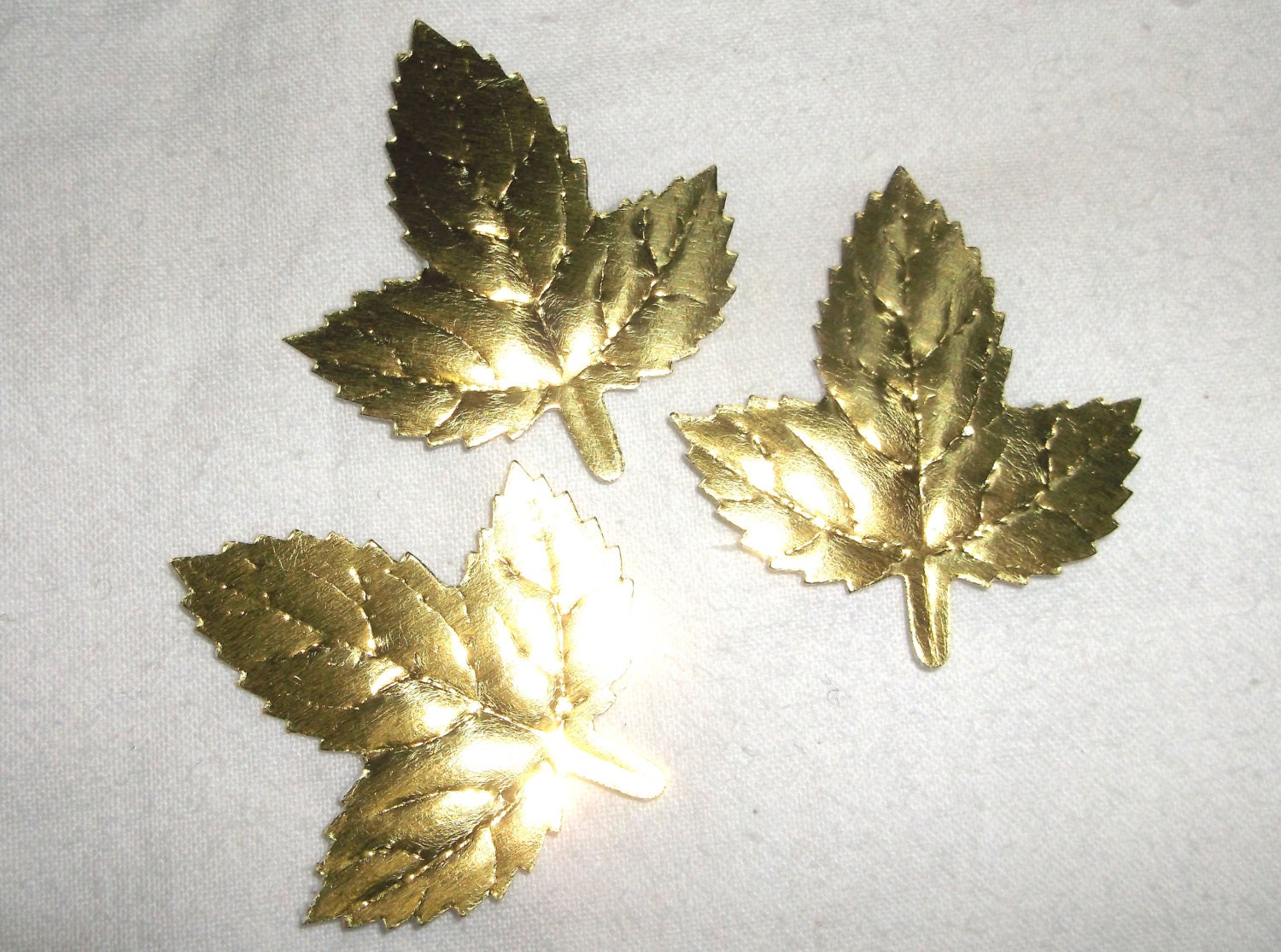 Gold Foil Paper Leaves approx. 1000 count Large Lot