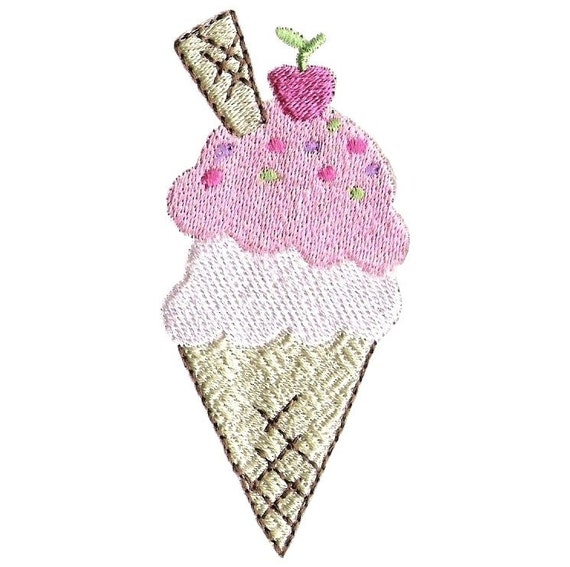 Ice Cream machine embroidery design. Ice cream by Embroidalot