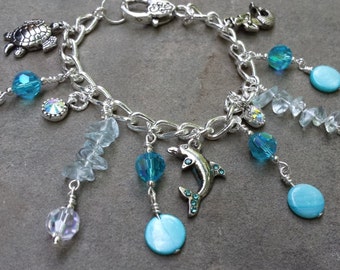 Popular items for ocean themed charms on Etsy