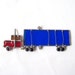 vintage stained glass semi truck 18 wheeler red blue yellow window decoration decorative home decor retro modern mens hanging handmade