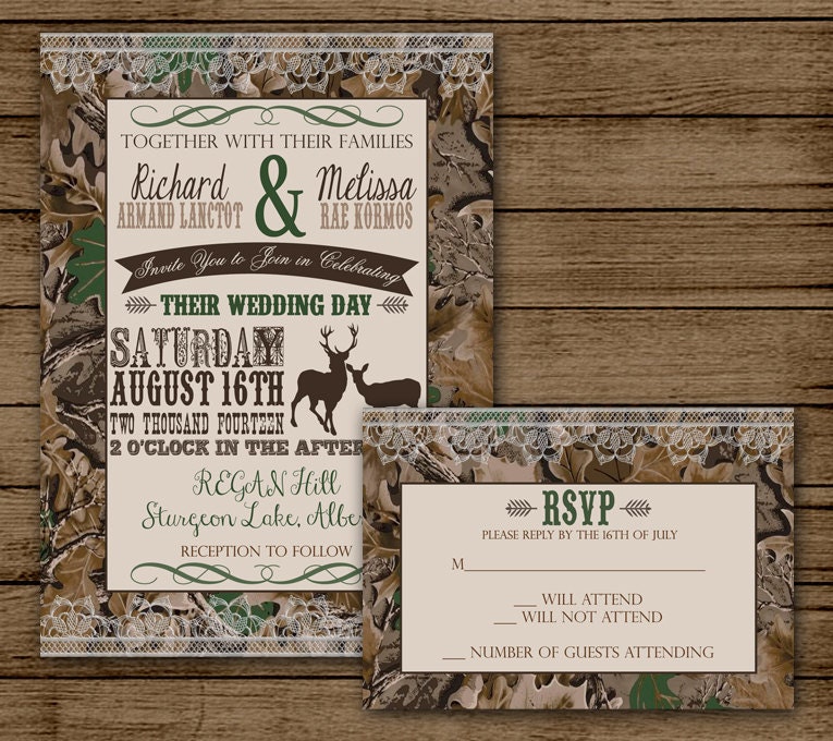 Camo Wedding Invitation Ideas 4