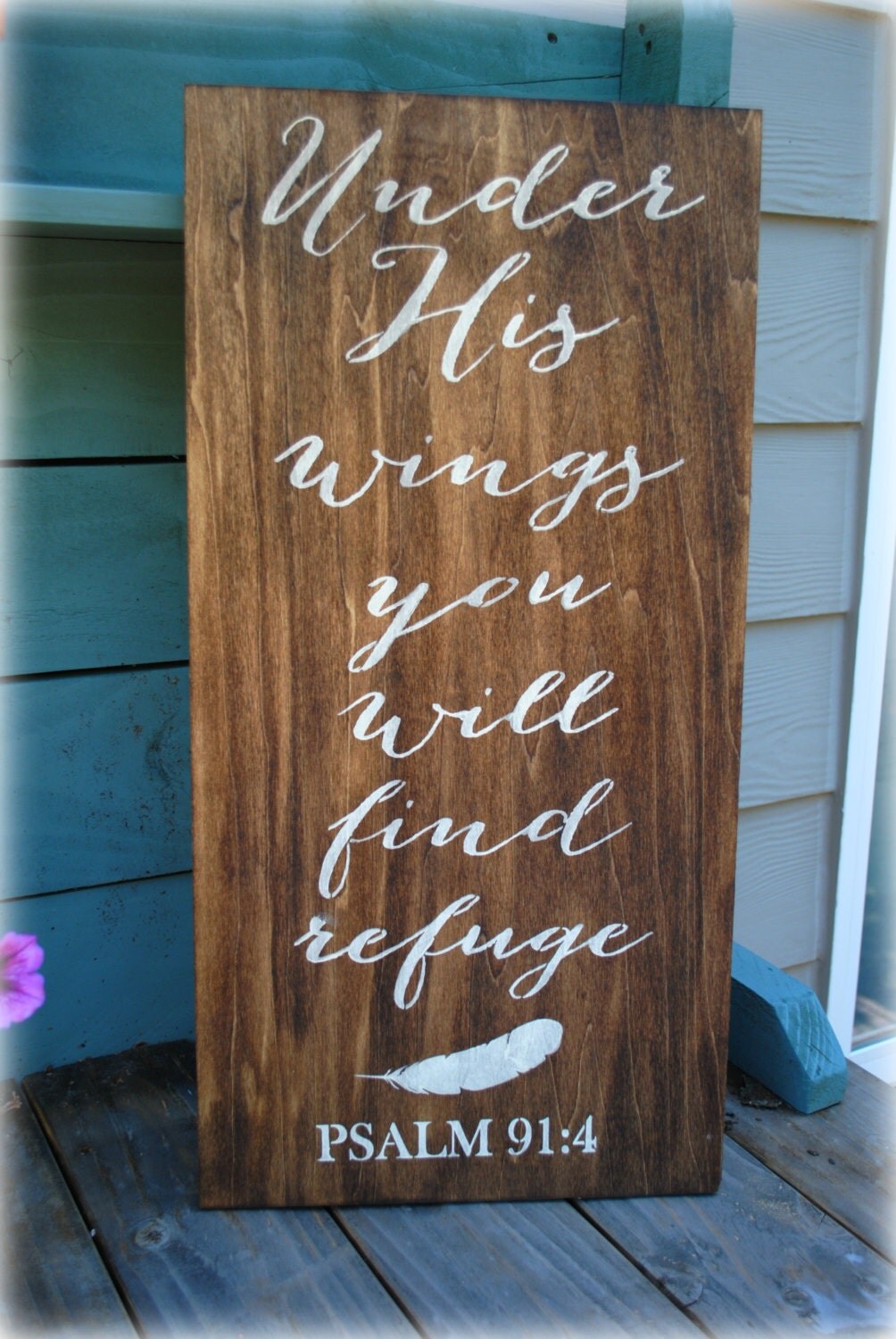 Under His wings you will find refuge psalm 91:4