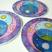 Suncatcher Silk Window Picture Vesica Pisces Glastonbury Tor Avalon Astrological Wheel