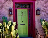 Tucson Arizona Barrio//old door//antique door// green door// Photograph photo photos//Mexican decor// southwestern decor Tucson Arizona Barrio//old door//antique door// green door// Photograph photo photos//Mexican decor// southwestern decor