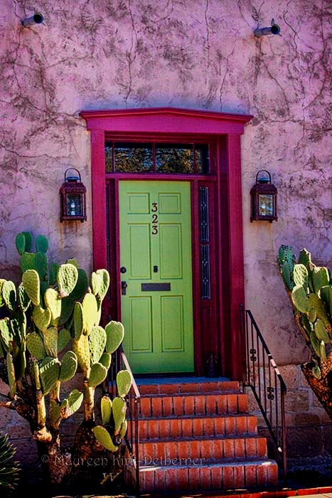 Art print photo art Mexican home decor  green pink