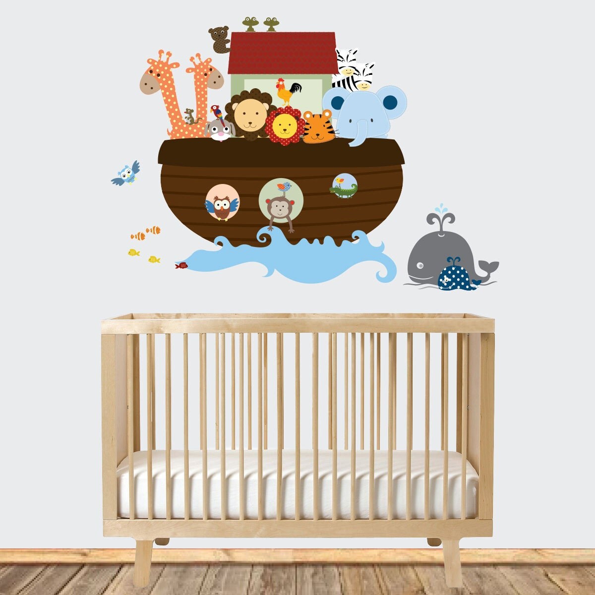 Vinyl Wall Decal Noah's Ark Theme Vinyl Wall Decal