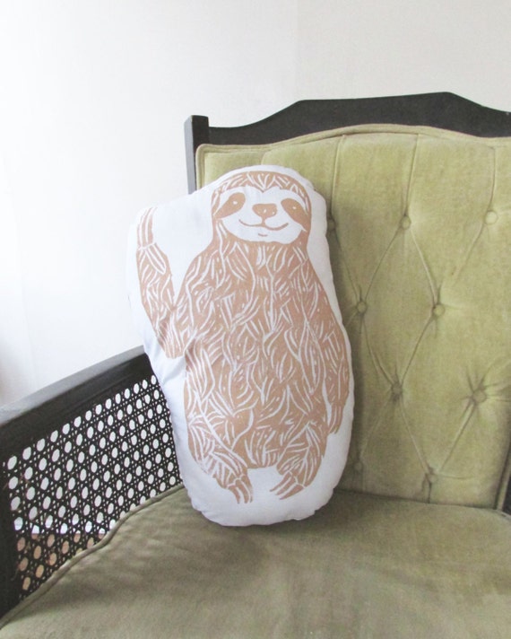 sloth shaped pillow