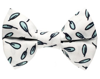 Cat Bow Tie - "The Birds of a Feather" - Feather Print