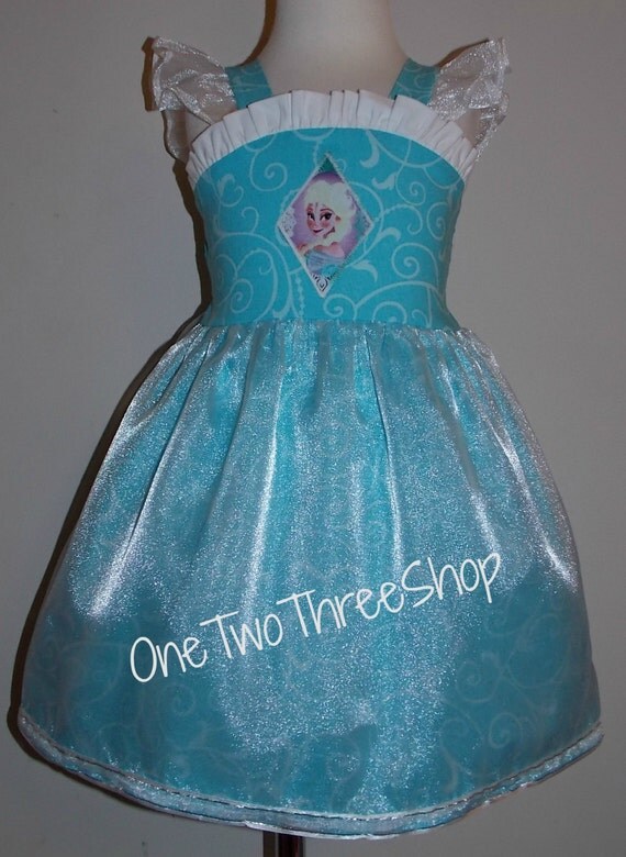 Items similar to Frozen Elsa Jumper Dress on Etsy