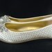 rhinestone white flats