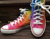 Rainbow Converse Tie Dye Converse HIGH TOP Custom Ombre Hi Top Converse Shoes
