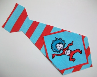 DIY No-Sew Dr Seuss Fabric Tie Applique Iron On