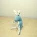 Eco friendly Handmade Baby Blue Bunny Rabbit