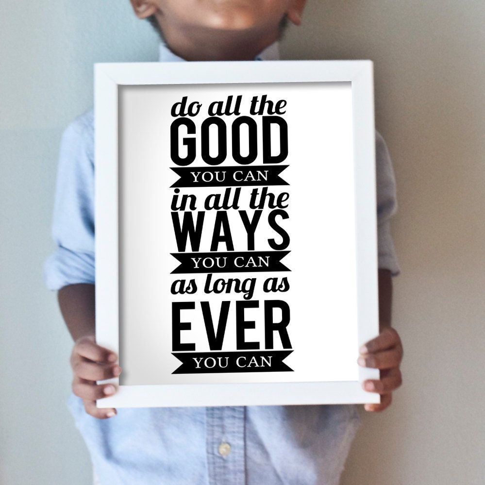 8x10 Do Good print