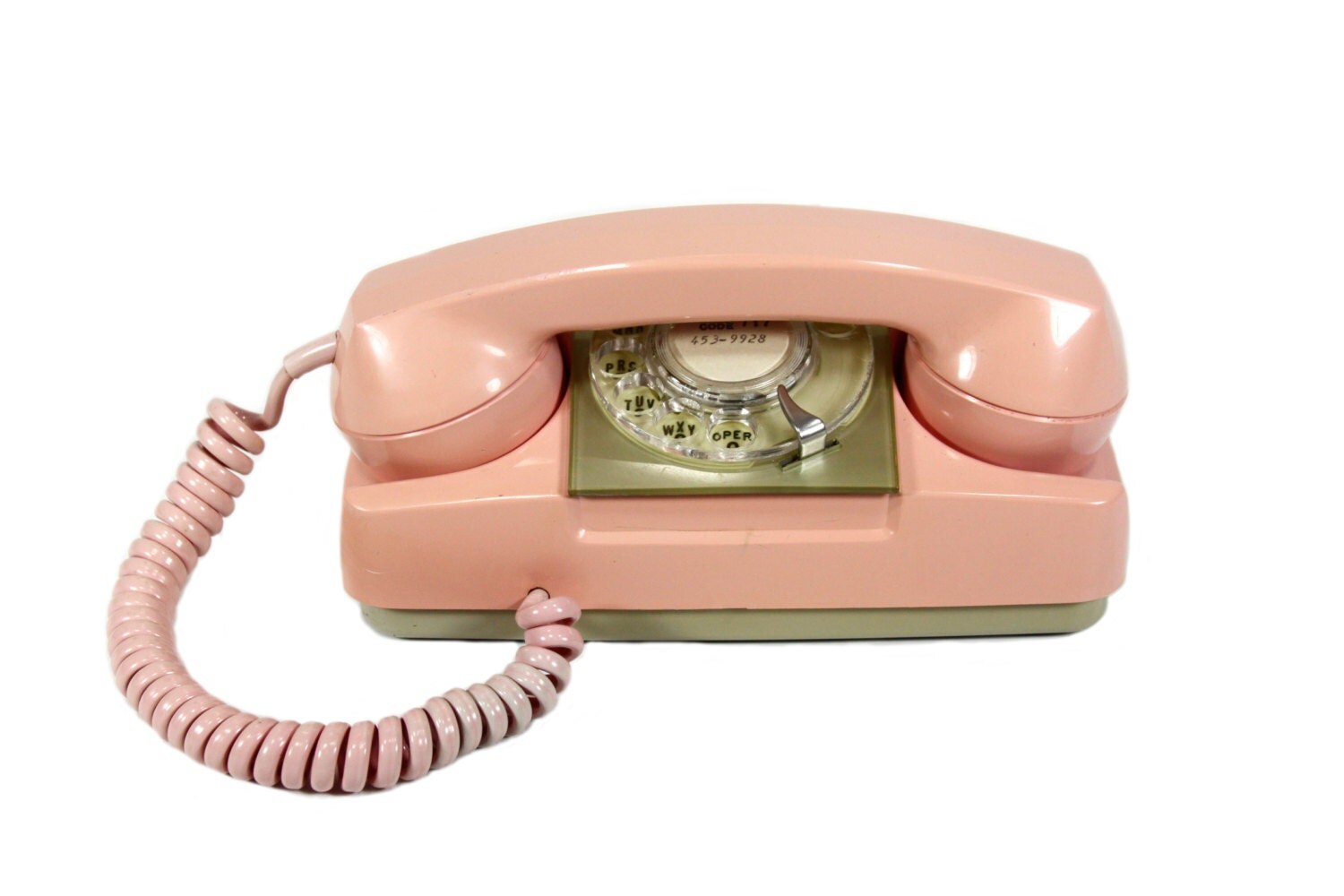 Pink Princess Telephone Vintage Phone Working Rotery by PhatDog