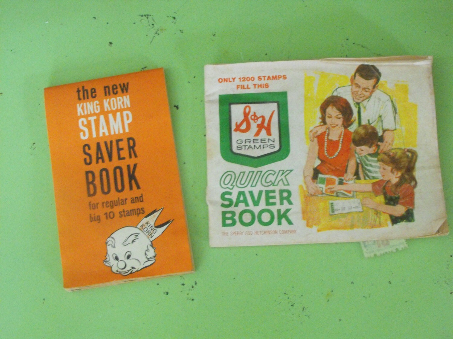 Vintage King Korn Stamp Saver Book and S&H Green by peacenluv72