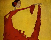 Flamenco - Largest size (A3, 11.7" x 16.5")