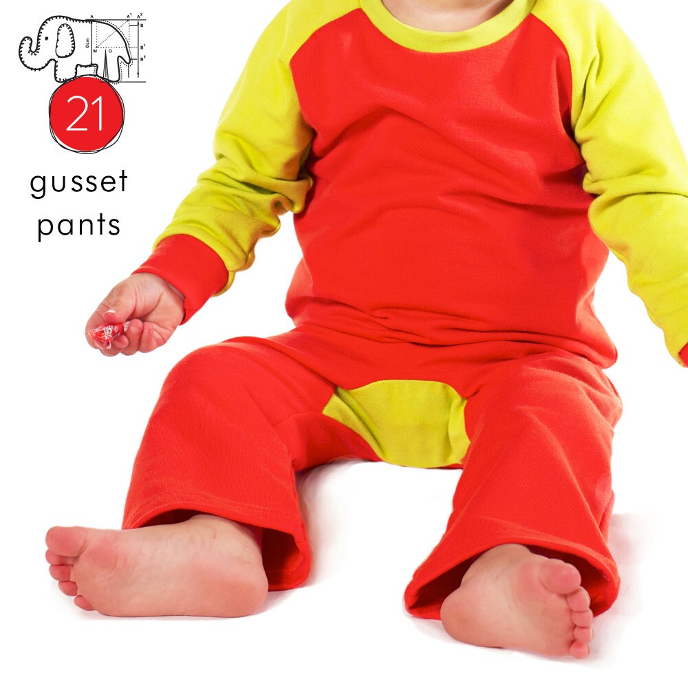 Childrens gusset pants pdf sewing pattern by brindilleandtwig