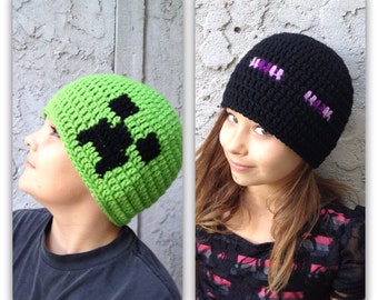 Minecraft hat Beanie - all sizes available
