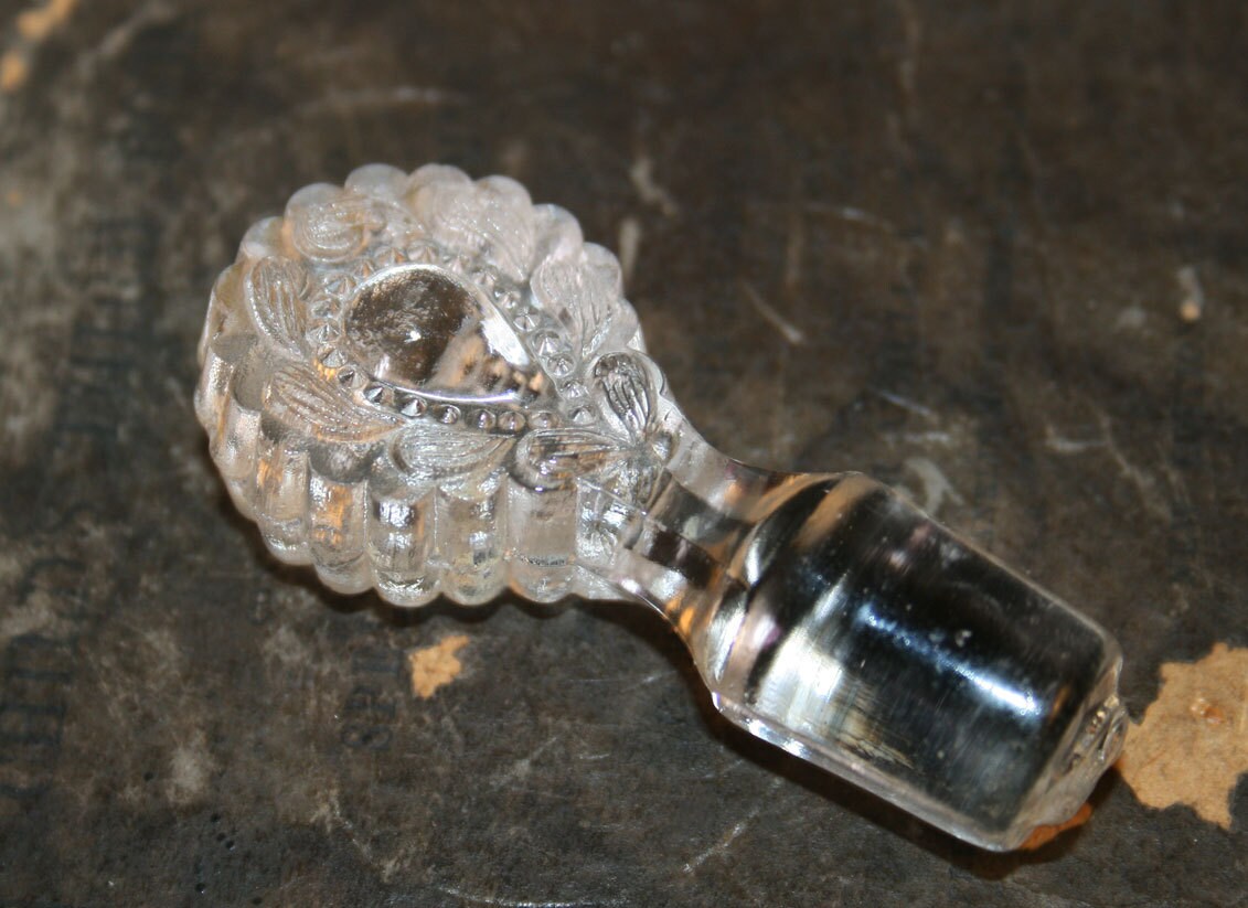 Beautiful Vintage Glass Bottle Stopper by AVintageSeason