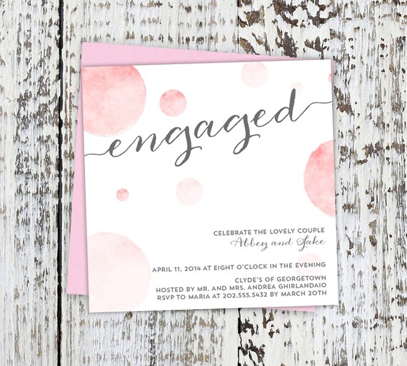 Items similar to Customizable Engagement Party Invitation. Engagement