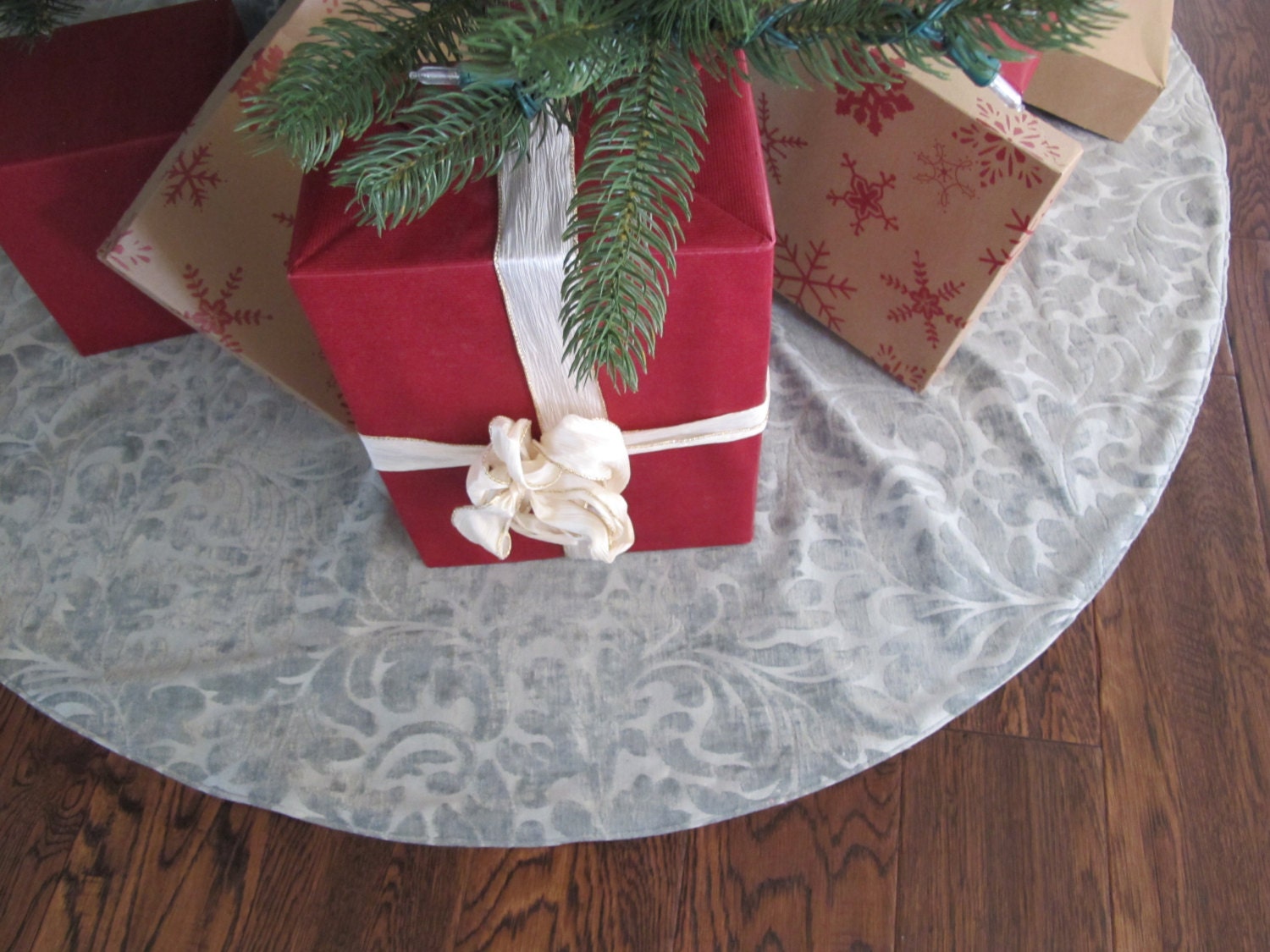 light blue christmas tree skirt 54 light blue christmas tree skirt 54