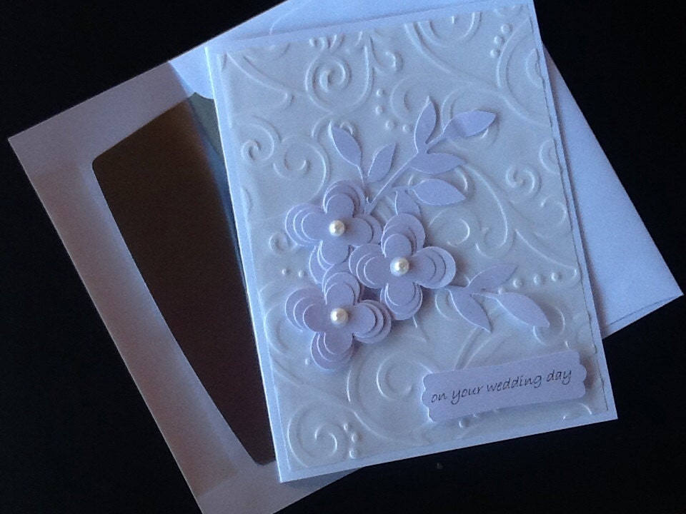 Elegant Wedding Card by gloriouscardgreeting on Etsy