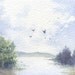 Original watercolor painting ACEO - Flood