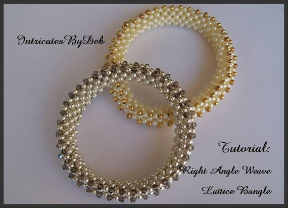 Tutorial Beaded Right Angle Weave Lattice Bangle Bracelet - Jewelry ... Tutorial Beaded Right Angle Weave Lattice Bangle Bracelet - Jewelry ...