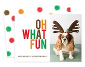 Printable Custom Christmas Photo Card - Oh What Fun Il_170x135