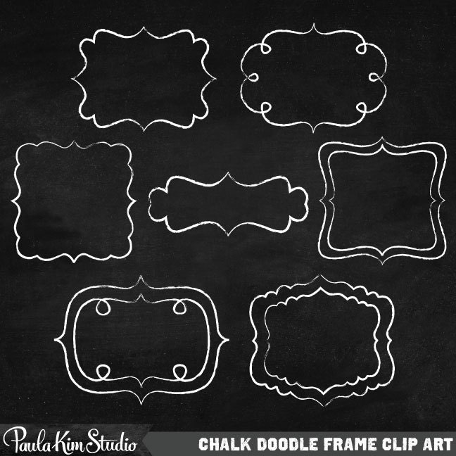 set doodle frame clip art