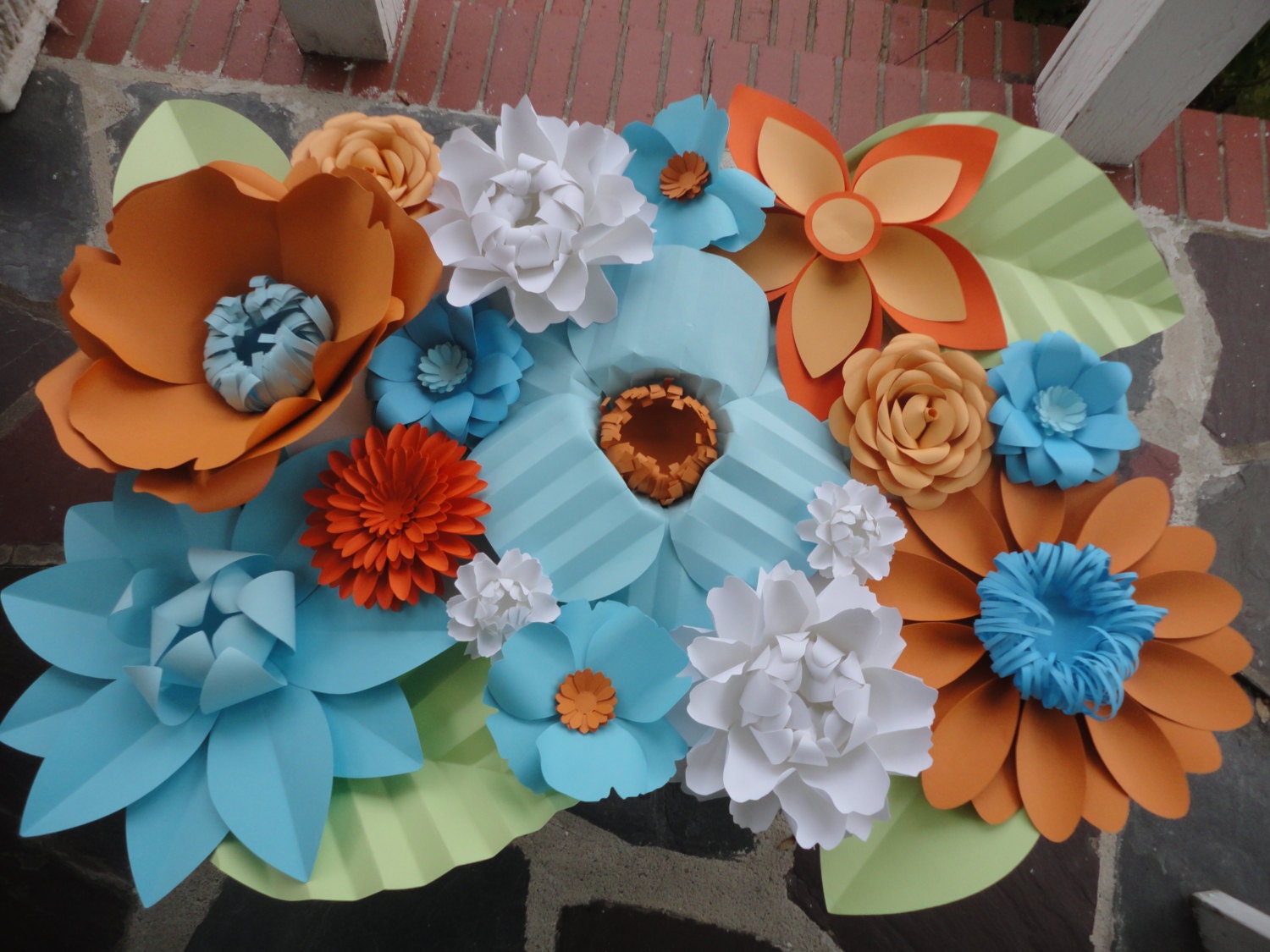 Paper Flower Wall 2ft x 2ft Extra Large Paper by PoshStudios