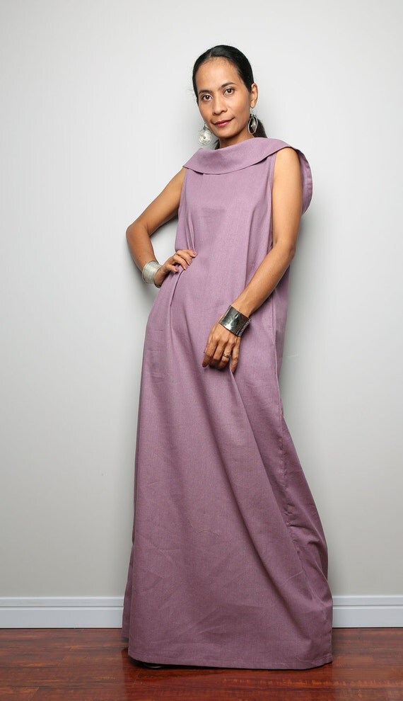 Maxi Dress  Sleeveless Dress with hood : The Soul of the Orient ...