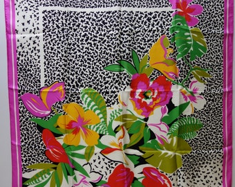 Vintage 60s CHRISTIAN DIOR Silk Scarf, France