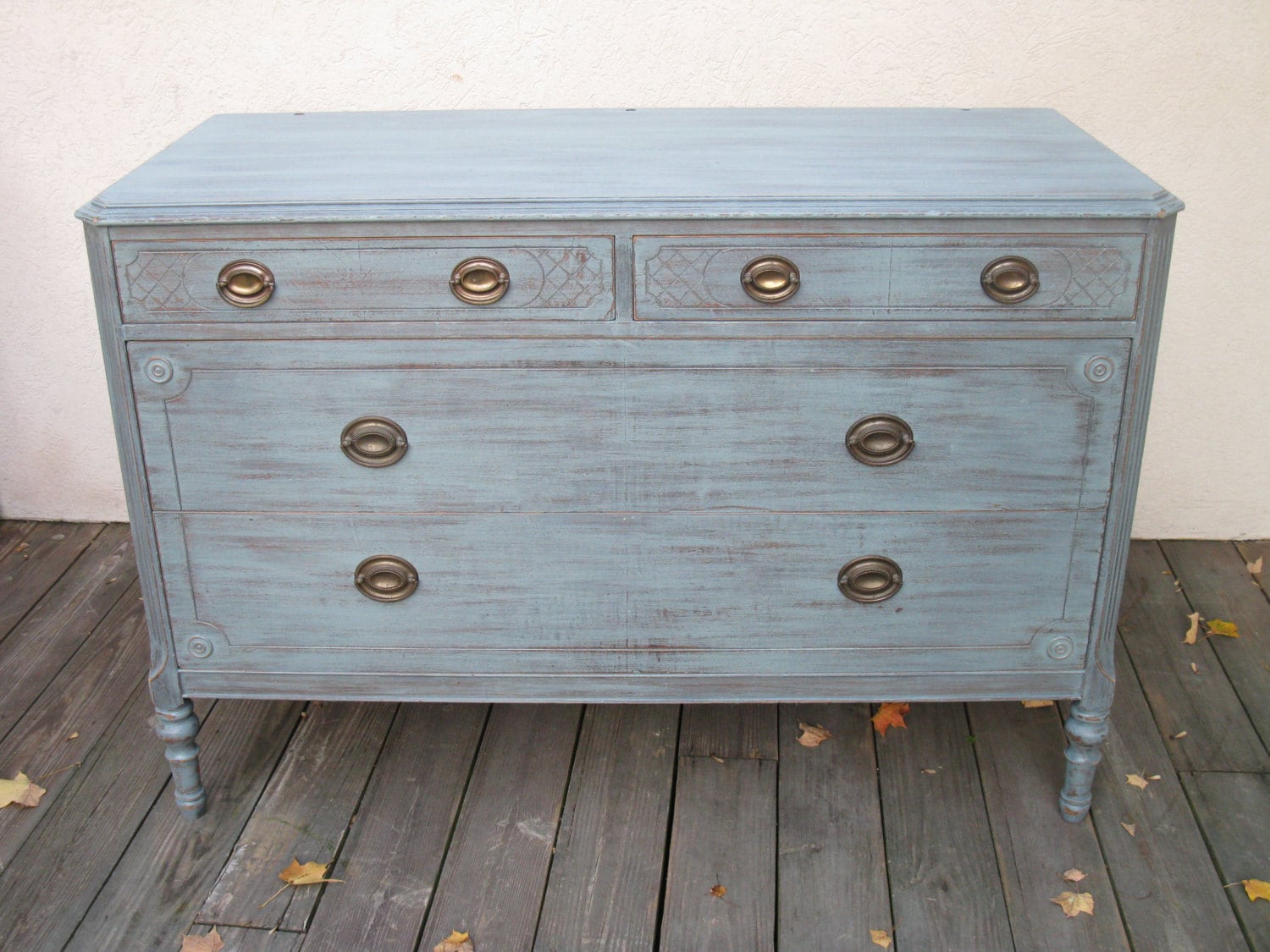 REDUCED Chic and Shabby Blue Grey Dresser