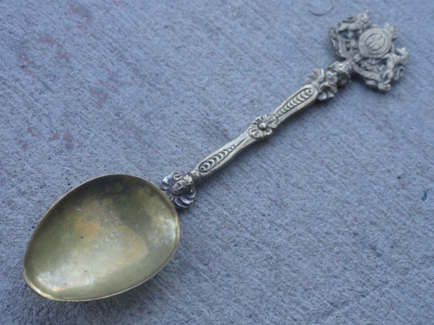 Vintage Demitasse Italy Brass Spoon by ItsSimplyMe on Etsy