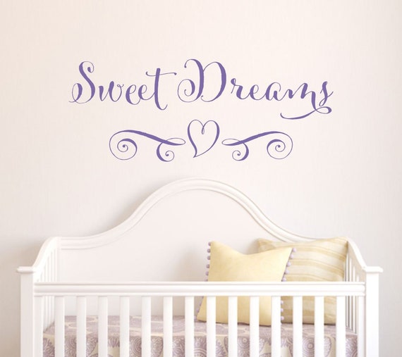 Nursery Wall Decal Sweet Dreams Wall Decal Wall Decal