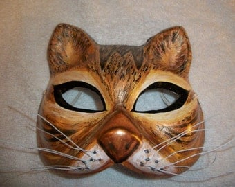 Cat face mask mardi gras masquerade Costume ...