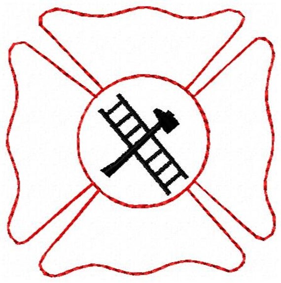 Maltese Cross Embroidery Design Instant by JEmbroiderynApplique