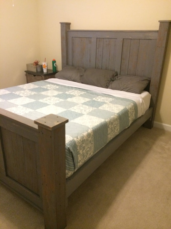 Reclaimed wood furniture/solid wood bed/king by Reclaimed4aPurpose