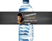 100 Chalk Board Graduation Water Bottle Labels - Contemporary - Waterproof Self Stick Labels Il_170x135