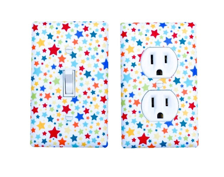 Star Light Switch Plate Cover / Nursery Decor / Kids by SSKDesigns